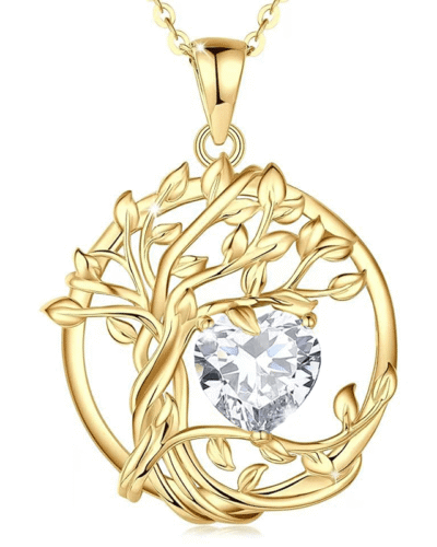 G Tree of Life Birthstone Necklace 4