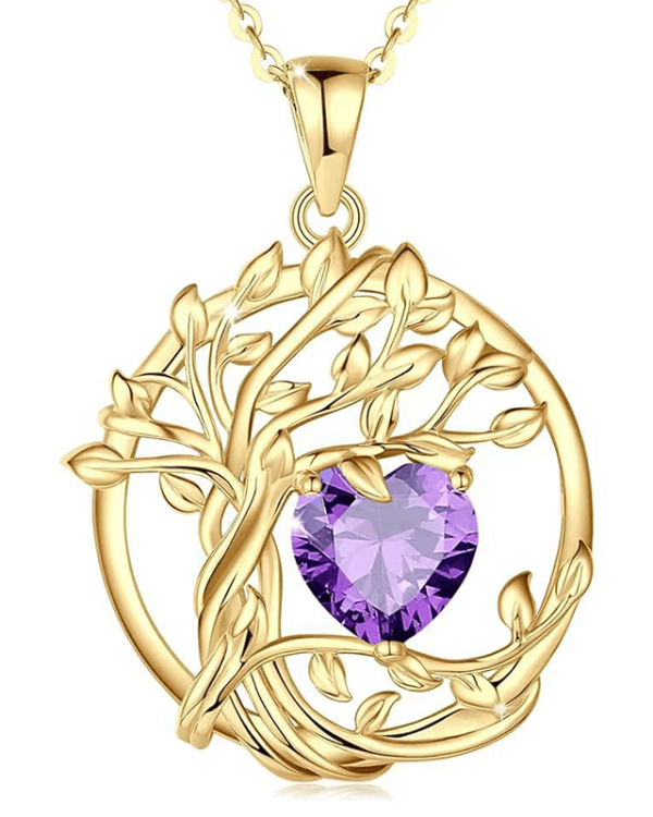 G Tree of Life Birthstone Necklace 8