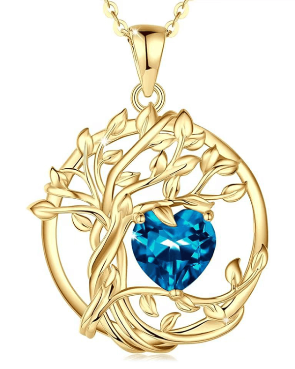 G Tree of Life Birthstone Necklace 9