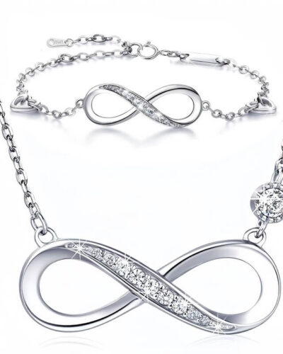 Infinity Endless Adjustable Bracelet Necklace Anniversary Jewelry