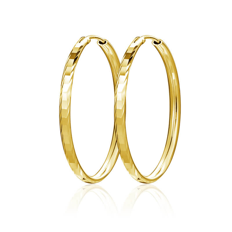 Lightweight Large 925 Sterling Silver Hoop Earrings for Women