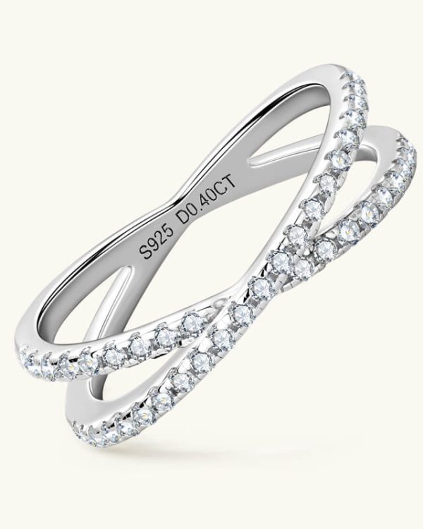 Moissanite Eternity Wedding Band Stacking Ring 6