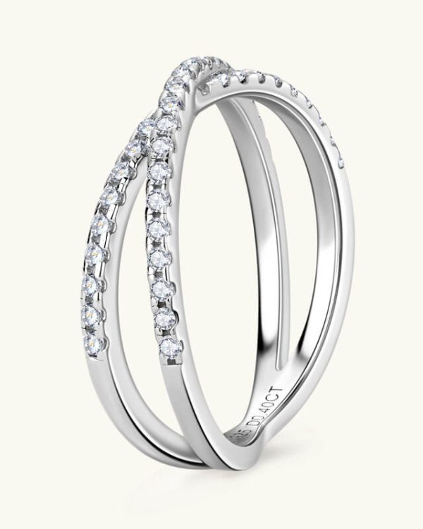 Moissanite Eternity Wedding Band Stacking Ring 7