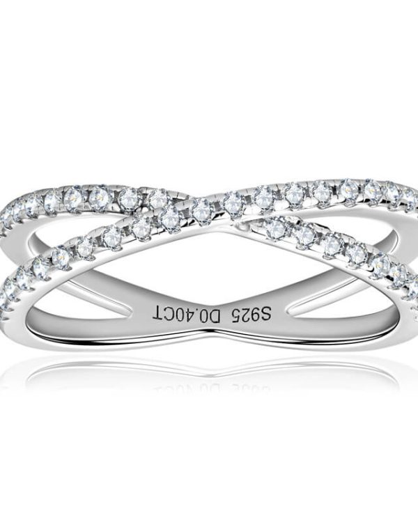 Moissanite Eternity Wedding Band Stacking Ring 8