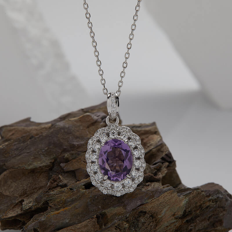 Oval Gemstone Necklace 6