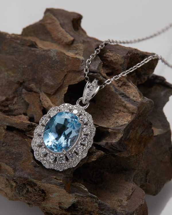 Oval Gemstone Necklace 8