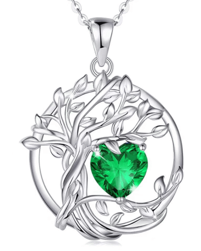 S Tree of Life Birthstone Necklace 11