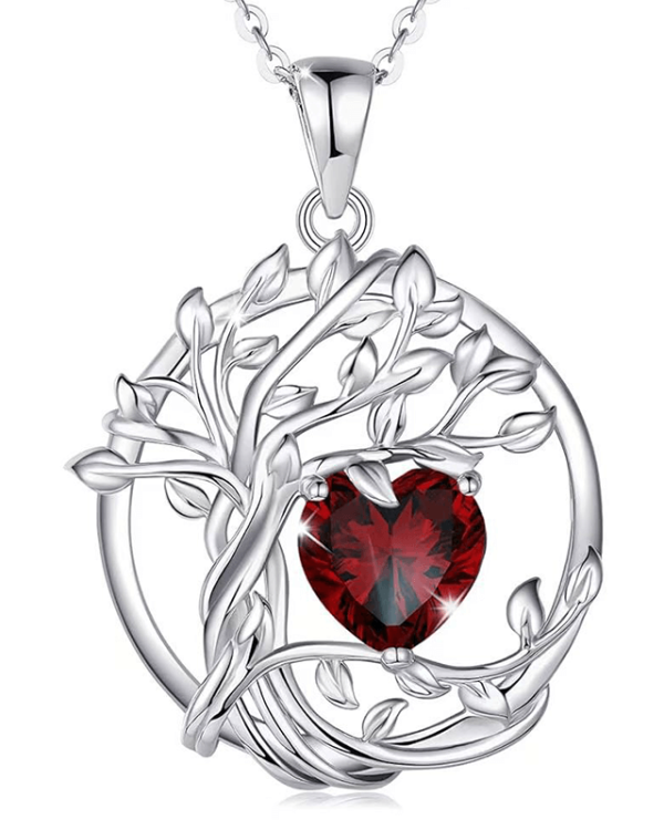 S Tree of Life Birthstone Necklace 4