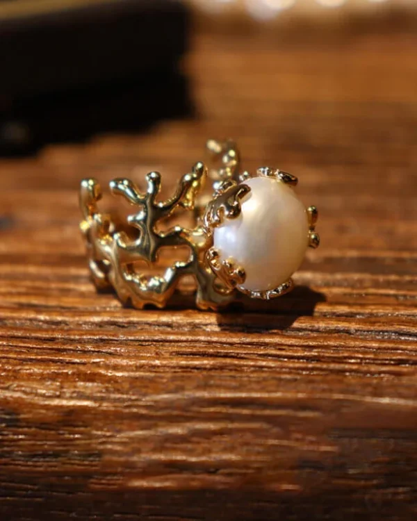 Reef Elegant Vintage Baroque Pearl Ring