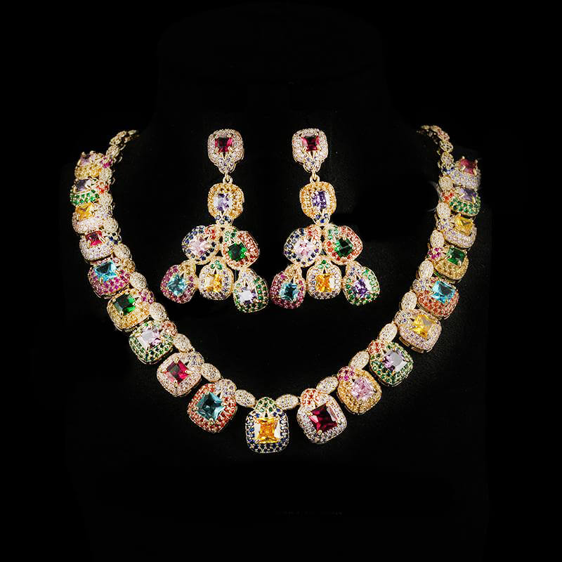 Sparkling Luxury Wedding Jewelry Sets For Bride