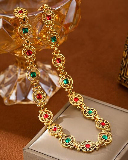 Vintage Dainty Layered Cross Necklace Set For Women - Image 8