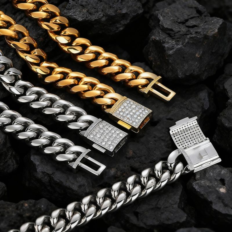 14MM Stainless Steel Cuban Link Miami Chain 8