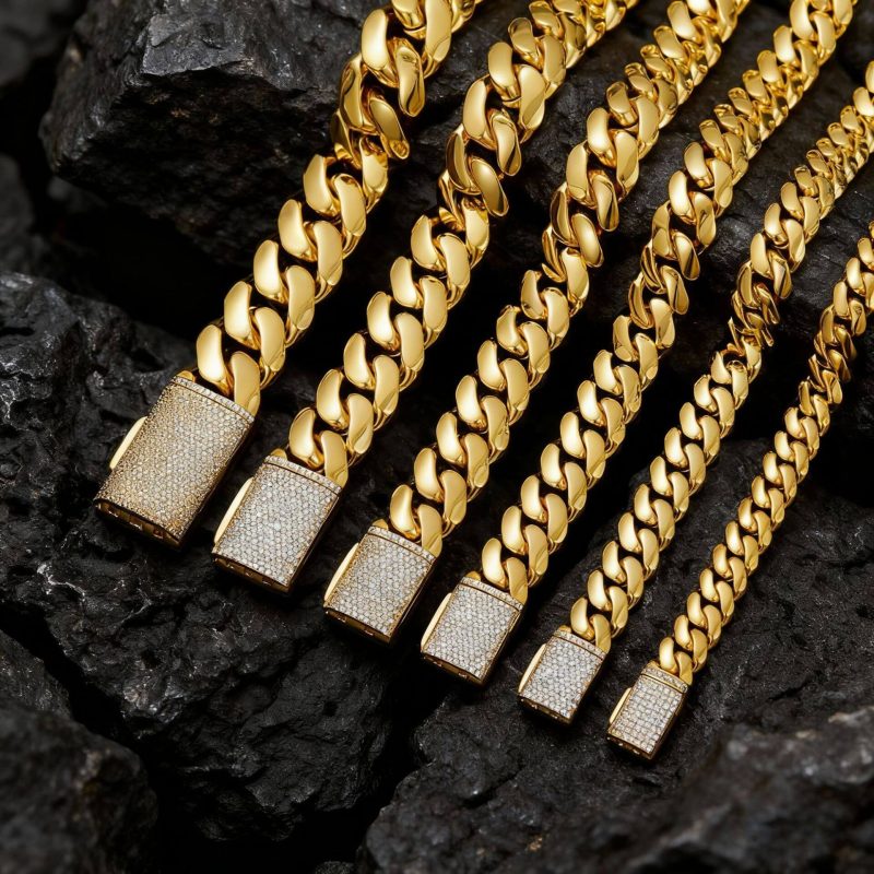 14MM Stainless Steel Cuban Link Miami Chain 9