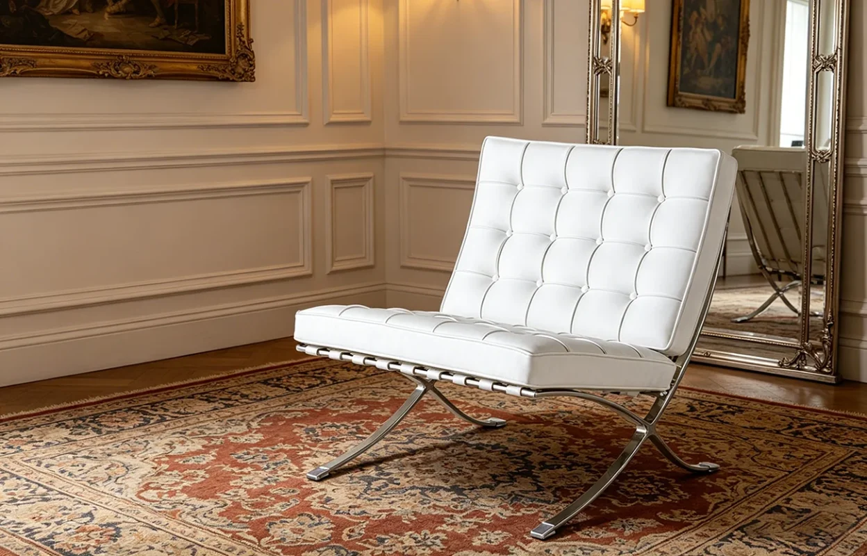 Barcelona Lounge Chair with Ottoman 1