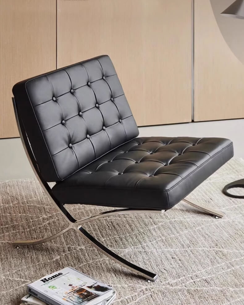 Alternative view of Barcelona Office Chair For Home Office leather Chair with Ottoman