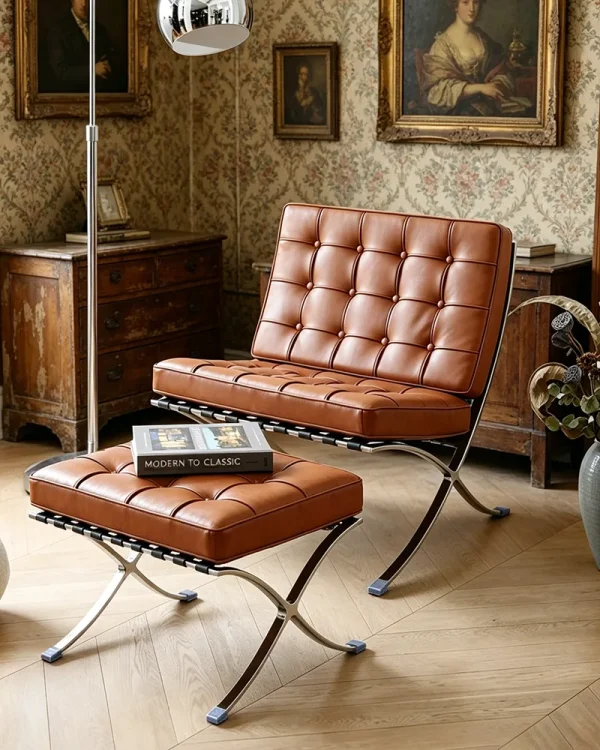 Modern Lounge Chair with Ottoman for Living Room