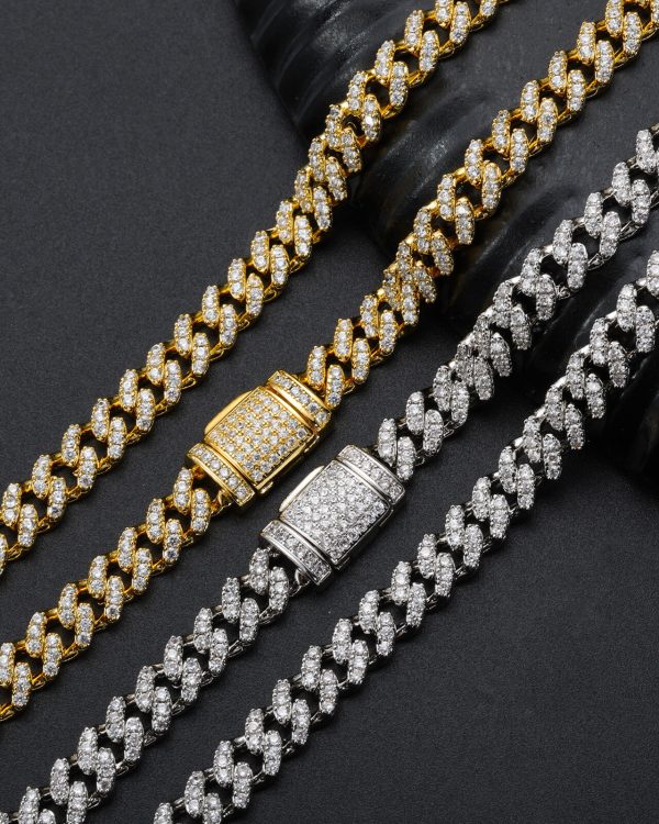 Mens Miami Cuban Link Diamond 10