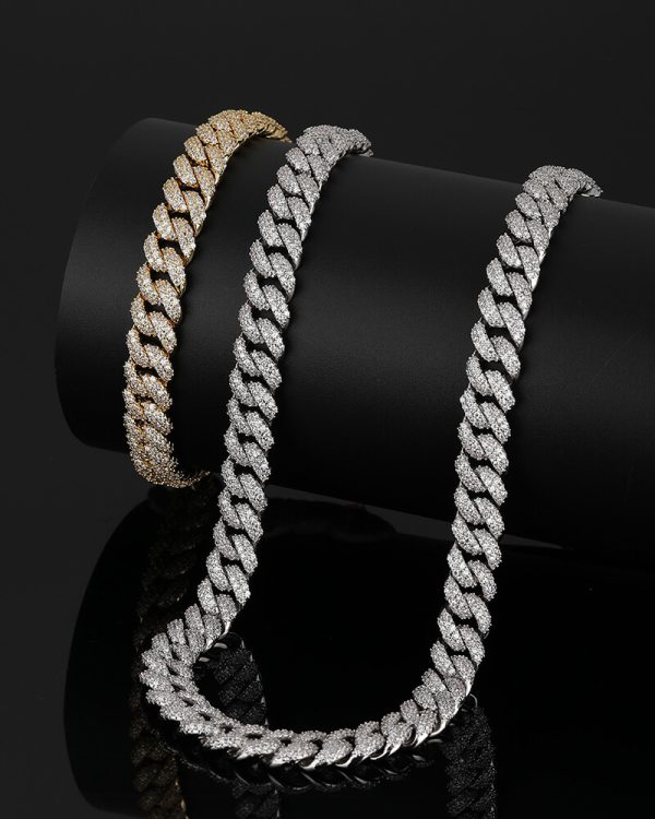 Mens Miami Cuban Link Diamond 8