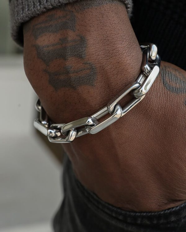 Mens Stainless Steel Miami Cuban Link Bracelet 13