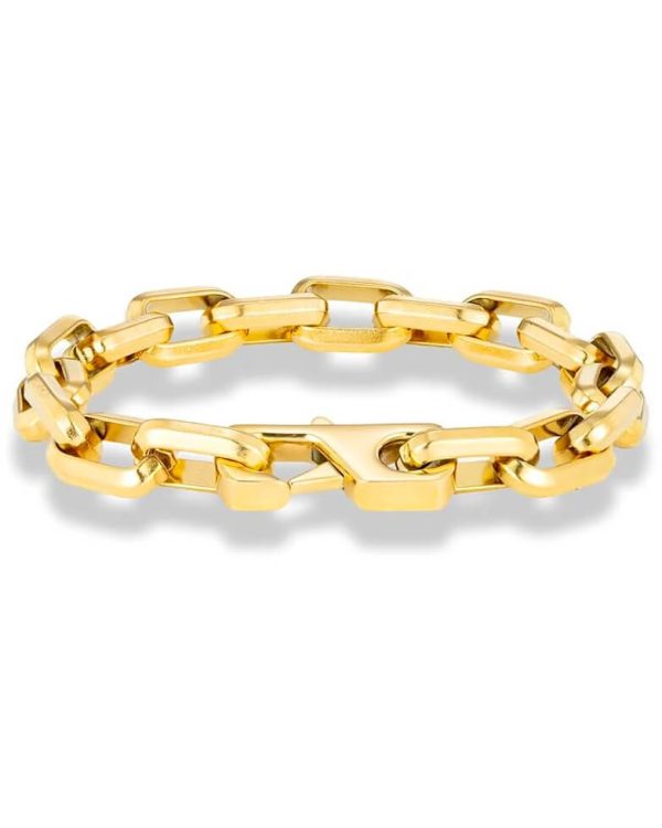 Mens Stainless Steel Miami Cuban Link Bracelet 17