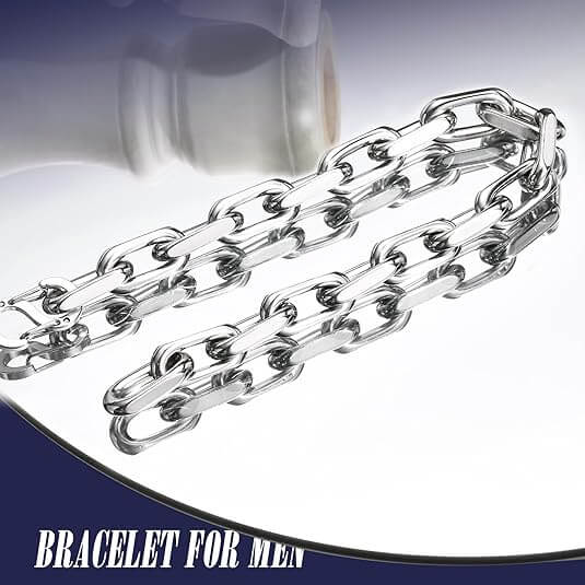Mens Stainless Steel Miami Cuban Link Bracelet 4