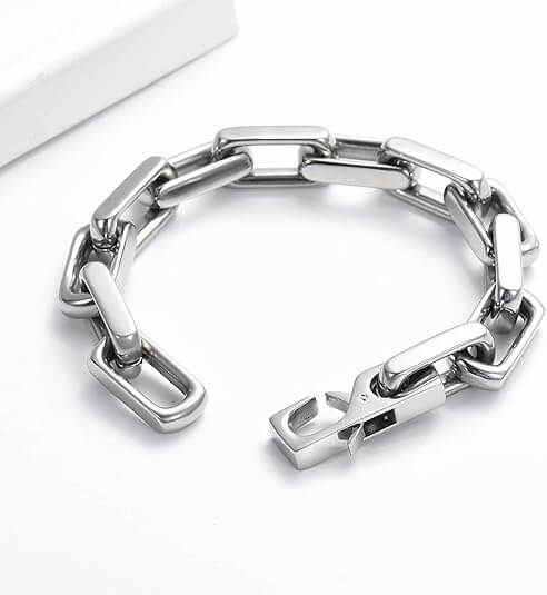 Mens Stainless Steel Miami Cuban Link Bracelet 6