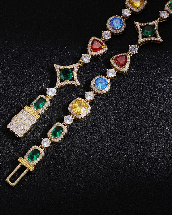 Tears of the Rainbow Tennis Necklace 13
