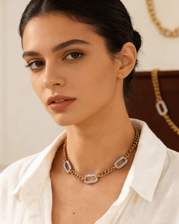 14K Gold Plated Chunky Cuban Link Chain Choker Jewelry Gifts 4
