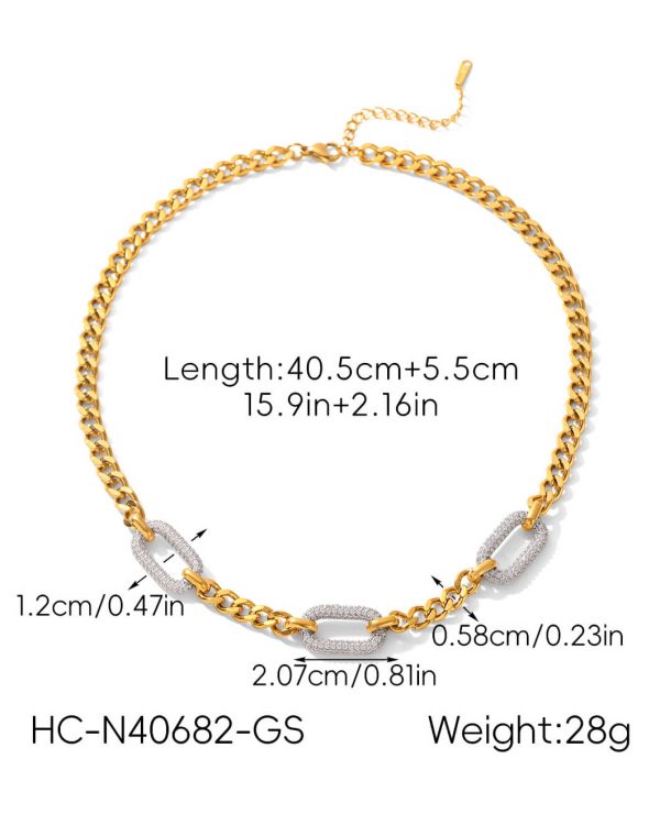 14K Gold Plated Chunky Cuban Link Chain Choker Jewelry Gifts 5
