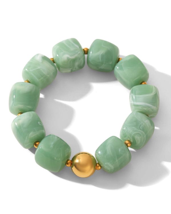 Acrylic Square Beads Chain Bracelet Bangle Trendy Jewelry 10