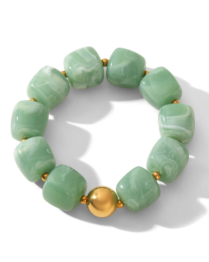 Acrylic Square Beads Chain Bracelet Bangle Trendy Jewelry 10