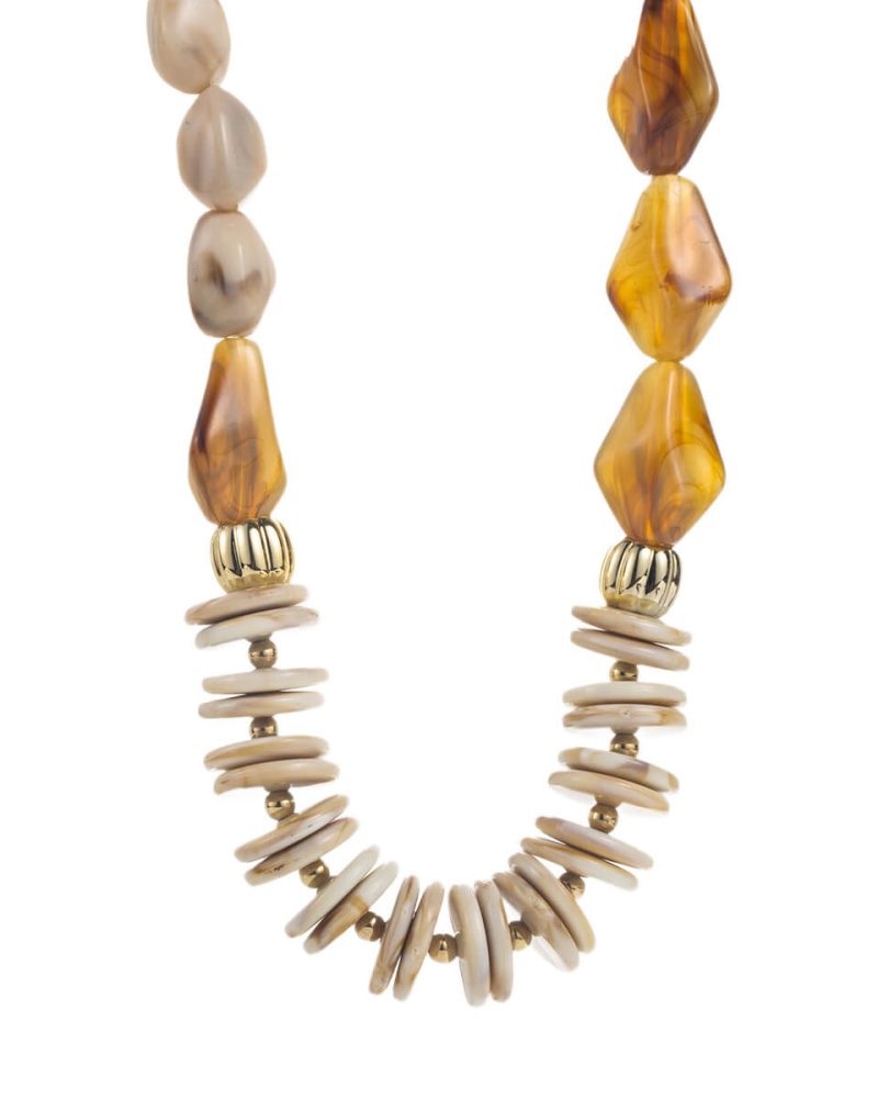 Chunky Acrylic Irregular Beaded Necklace Party Vacation Jewelry 10