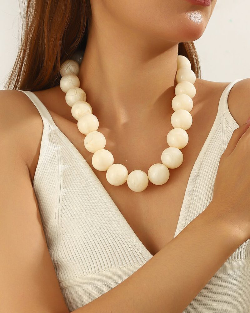 Colorful Large Bib Collar Choker Beaded Neckalce 1