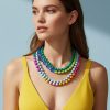 Ethnic Boho Layered Chunky Collar Choker Necklace 3