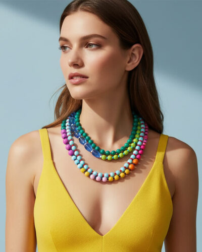 Ethnic Boho Layered Chunky Collar Choker Necklace