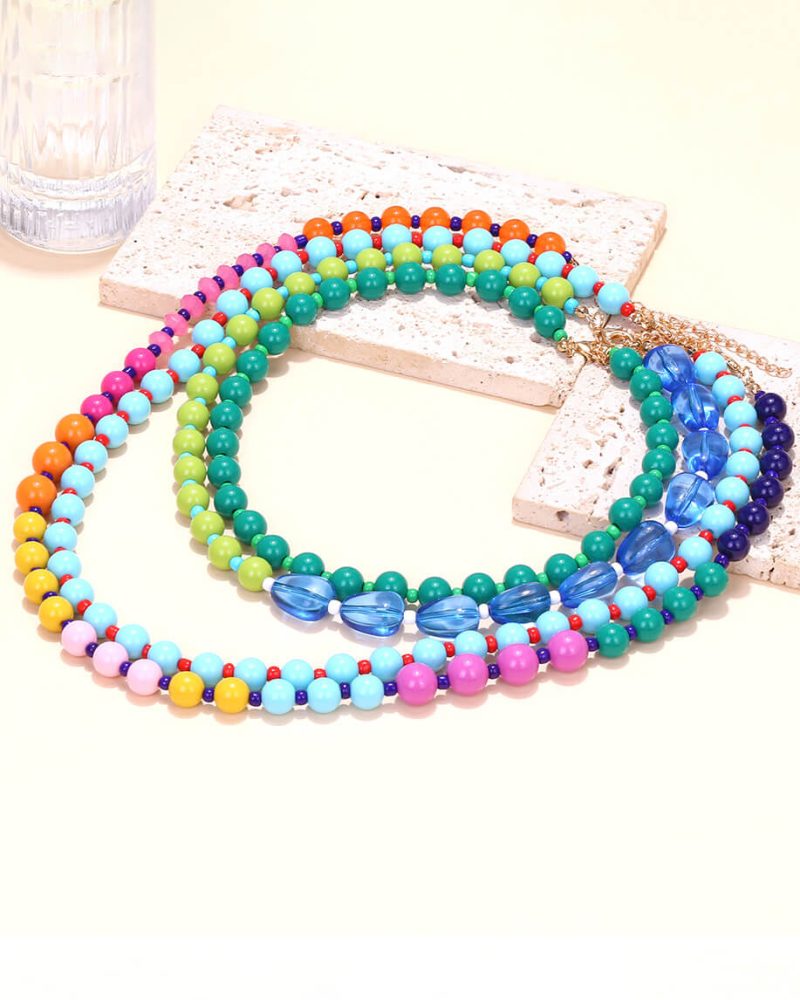 Ethnic Boho Layered Chunky Collar Choker Necklace 5