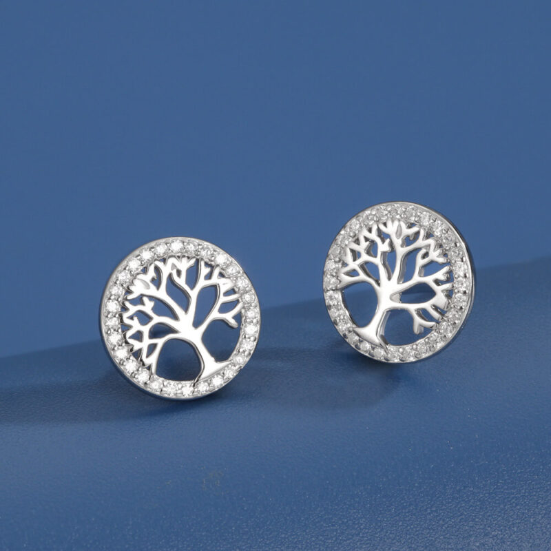 Family Tree of Life Bracelet 925 Sterling Silver Pendant Necklace Set 1