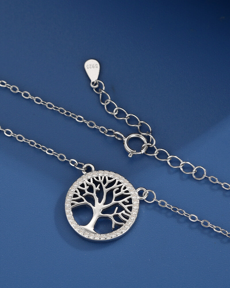 Family Tree of Life Bracelet S925 Pendant Necklace Set - Image 3