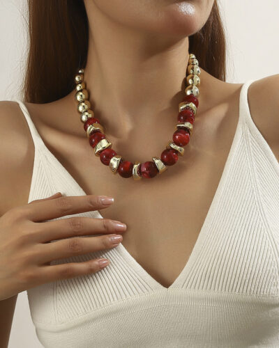 Fashion Colorful Handmade Beaded Necklace 14