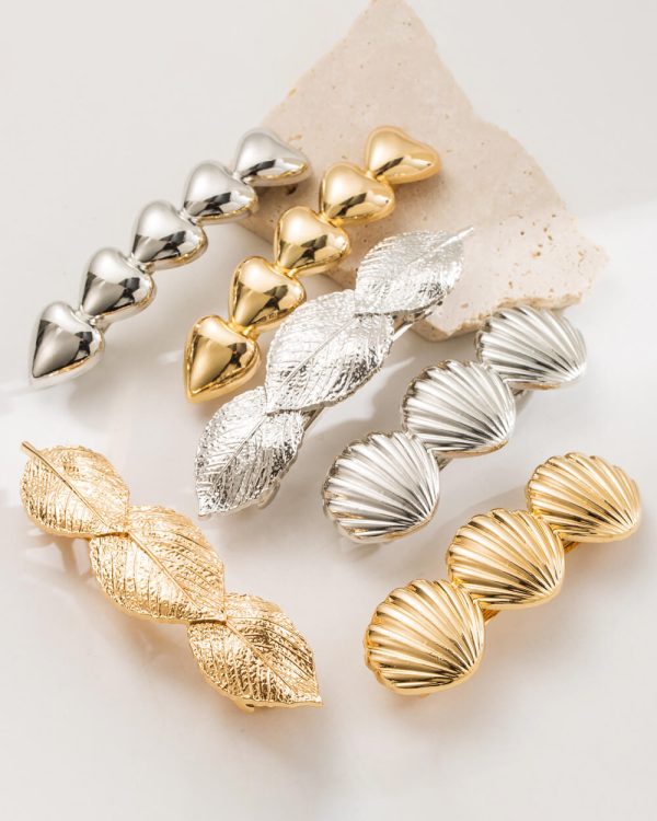 Gold Hair Clips for Women French Hairpin Hair Accessory