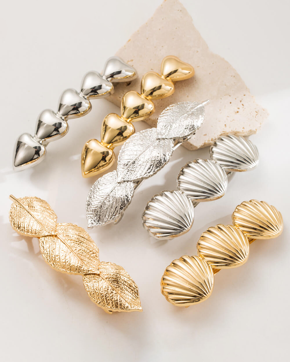 Gold Hair Clips for Women French Hairpin Hair Accessory