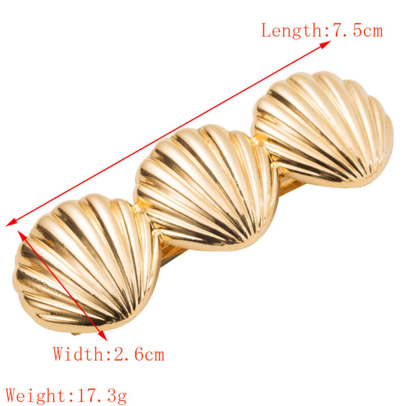 Gold Hair Clips for Women French Hairpin Hair Accessory 2