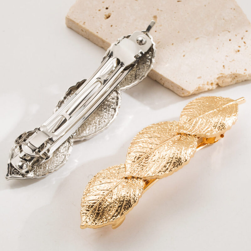 Gold Hair Clips for Women French Hairpin Hair Accessory 5