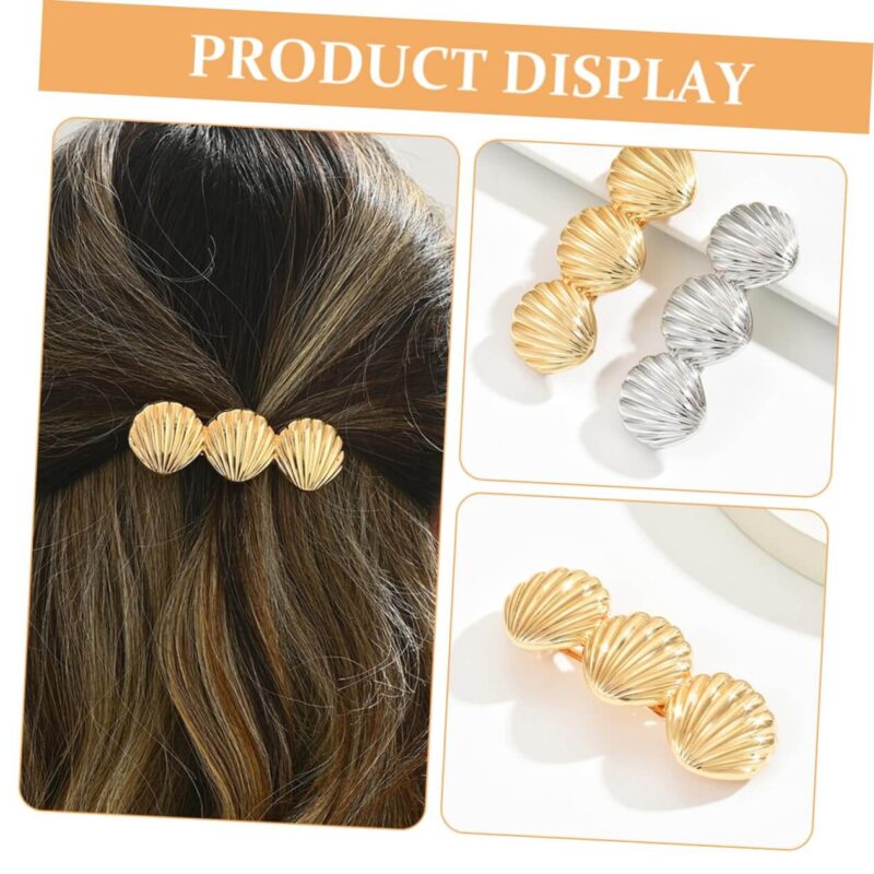 Gold Hair Clips for Women French Hairpin Hair Accessory 6