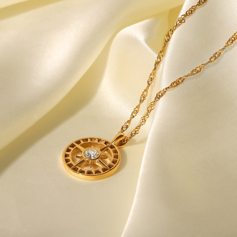 Gold Plated Stainless Steel Metal Pearl 13