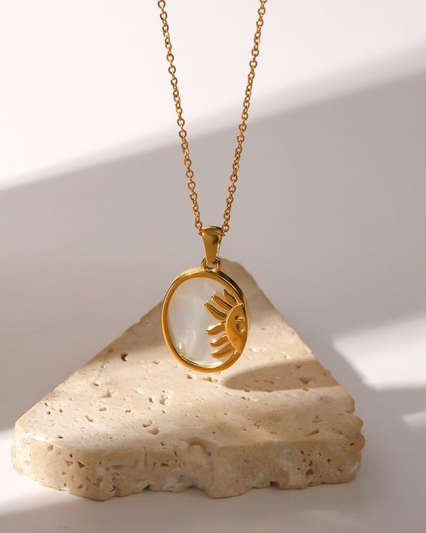Gold Plated Stainless Steel Metal Pearl 23