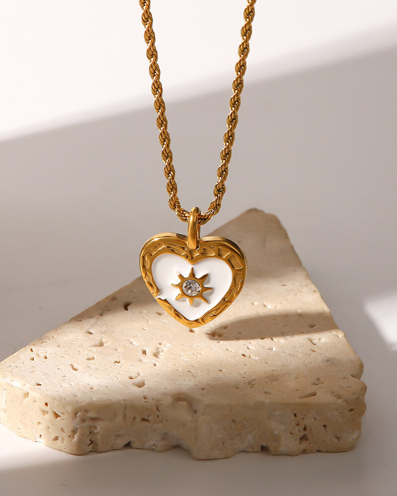 Gold Plated Stainless Steel Metal Pearl Sun Moon Boho Beach Chain - Image 5