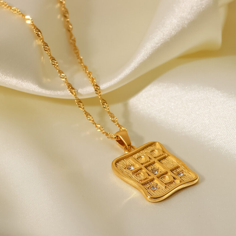 Gold Plated Stainless Steel Metal Pearl 4