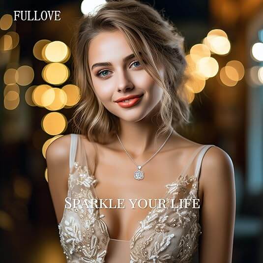 Infinity Love Moissanite Heart Necklaces Anniversary Jewelry Gift 9