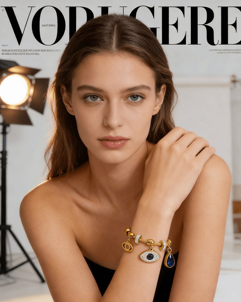 Alternative view of Lucky Evil Eye Wrap Bracelet for Women Protection Jewelry